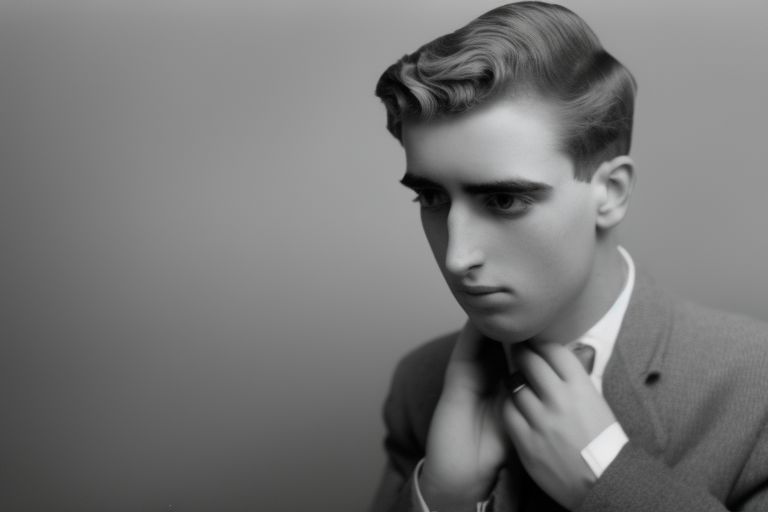A black-and-white photo of a young man looking off into the distance with a thoughtful expression on his face accompanied by the headline "Ricky's Story".