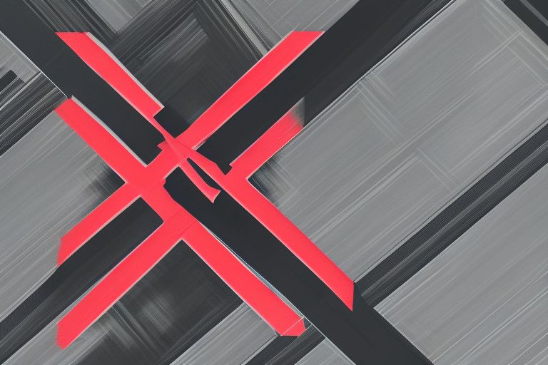 A black background with a red 'X' overtop of an image of Dreis new transmissionmaterial