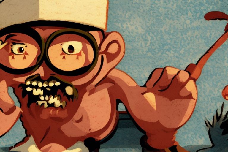 A cartoon pirate holding up an eye patch with “Unary & Palindrome” written across it in big bold letters