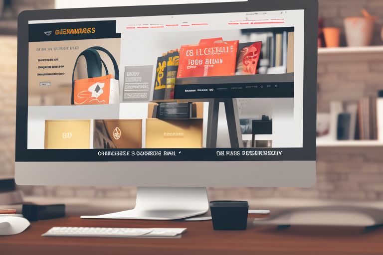 A computer screen displaying an attractive eCommerce website design created by Atreya Associates