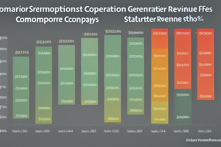 A graph showing a comparison between revenue generated by subscription fees versus partner revenue generated by Balaji Srinivasan's startup company 'Balajis'.