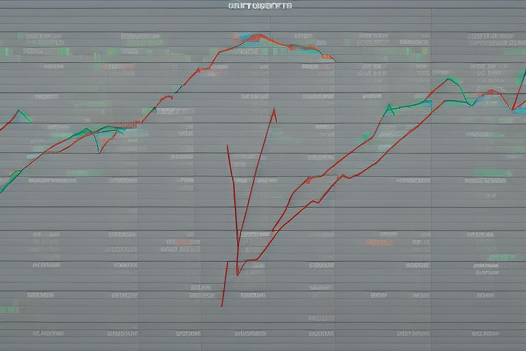 A graph showing fluctuating cryptocurrency values over time with a hand pointing at the second or third bottom points where experts recommend buying in