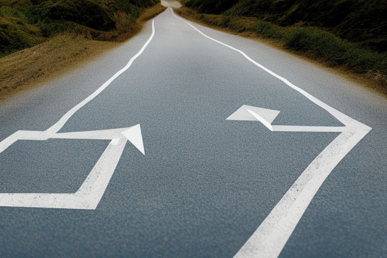 A person standing at a crossroads looking unsure which path to take