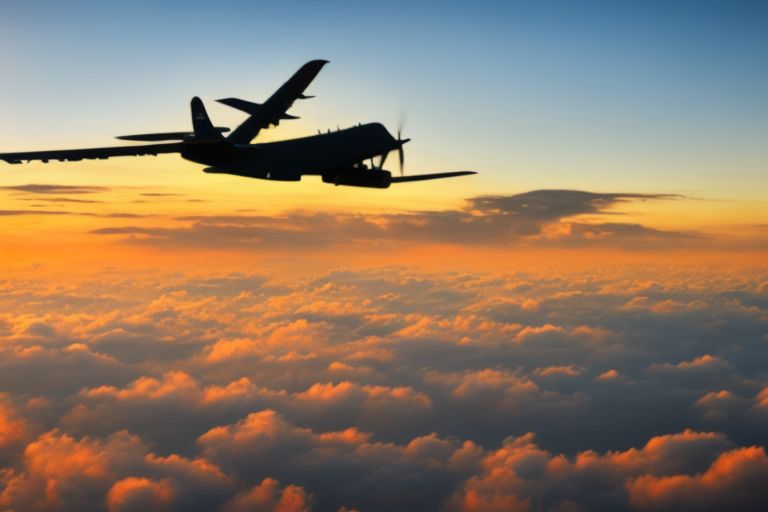 A photo depicting a plane flying above clouds at sunset with "Secret Israeli Airlift Operation" written across it