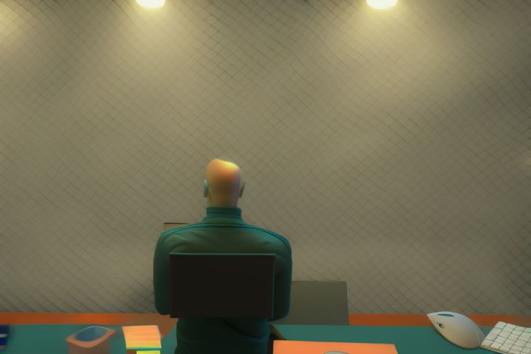A photo of someone looking skeptically at their computer screen as they work on implementing two-dimensional global illumination in ThreeJS