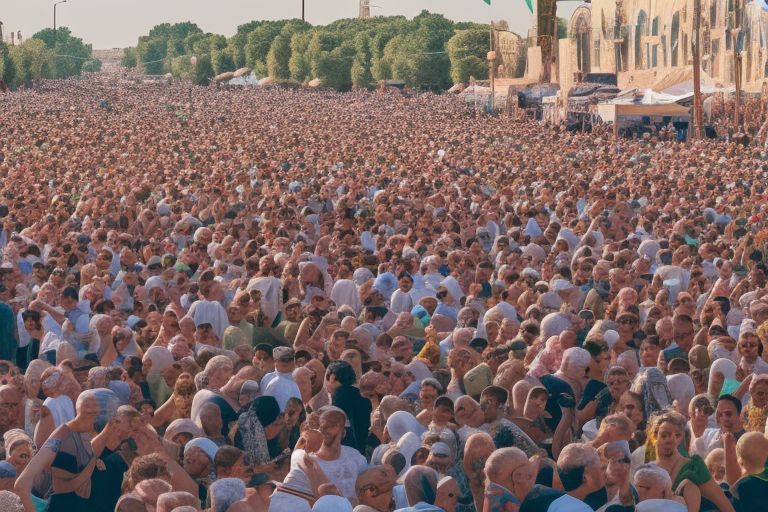 A picture of people enjoying a festival or event taking place during Jordan's Summer 2023 Preview