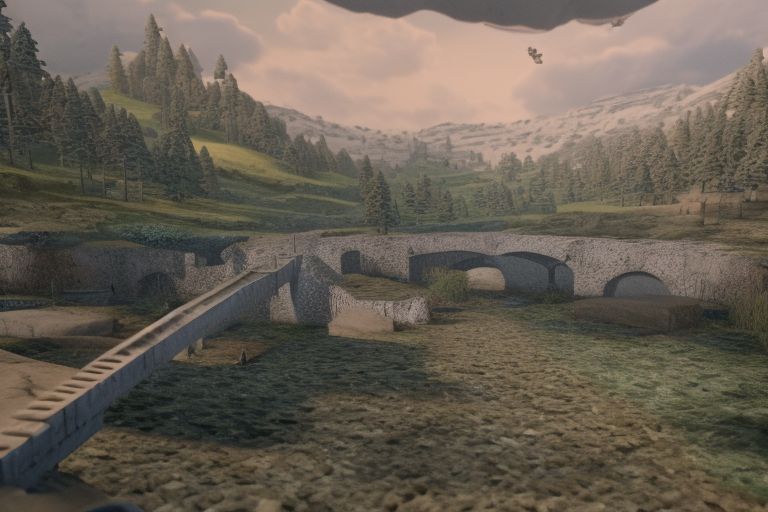 A picture of Pontus Ryman's 3D environment showing off its impressive detail and realism