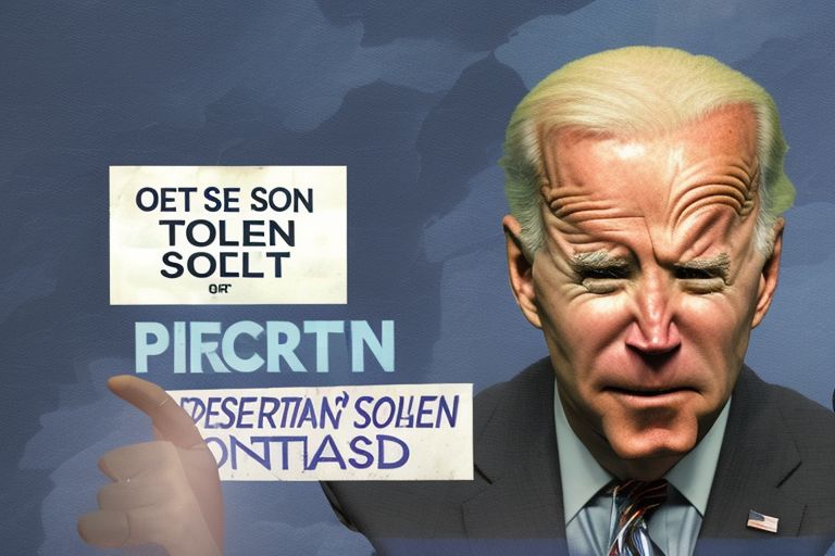 A picture of President-elect Joe Biden with a worried expression on his face overlaid with text reading "Biden's Stolen Documents Could Spell Disaster For North America".