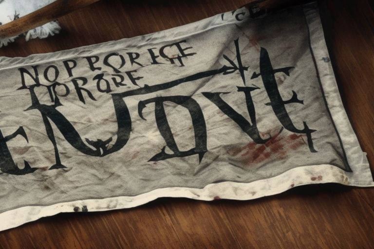 A pirate flag with crossed swords behind it with "No More Grifting!" written across the top in bold letters
