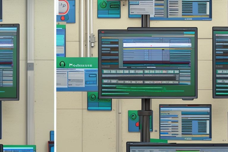 An image depicting two computer screens side-by-side with one displaying a Postgres database and the other displaying a Clickhouse database